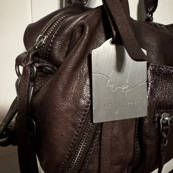 FREE PEOPLE BABY EMERSON TOTE BITTER BARK WE THE FREE Bag Brown - Picture 2 of 8